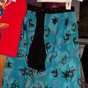 Teal Patterned Women's Skirt